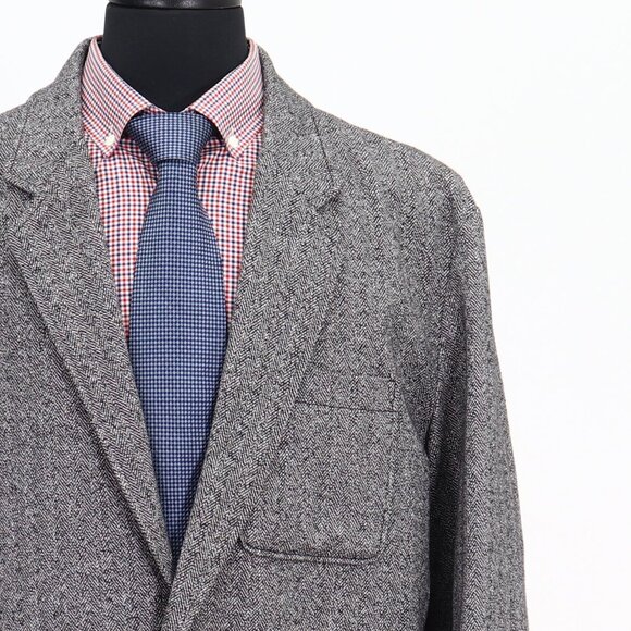 Levi Strauss 44L L/G Gray Two Button Cotton Light Weight Blazer Jacket G… - Picture 5 of 11